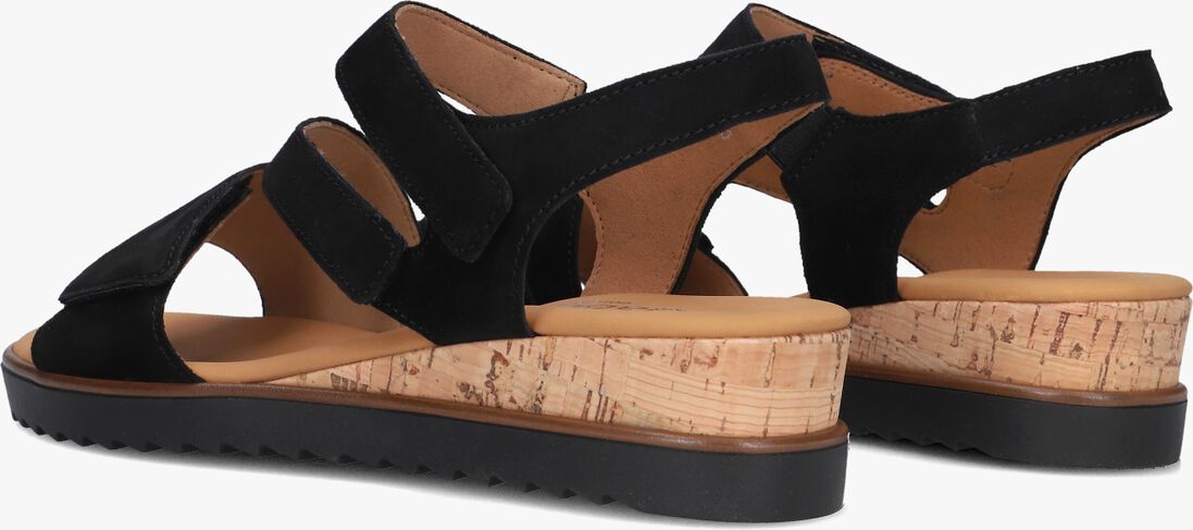 zwarte gabor sandalen met hak 750.2