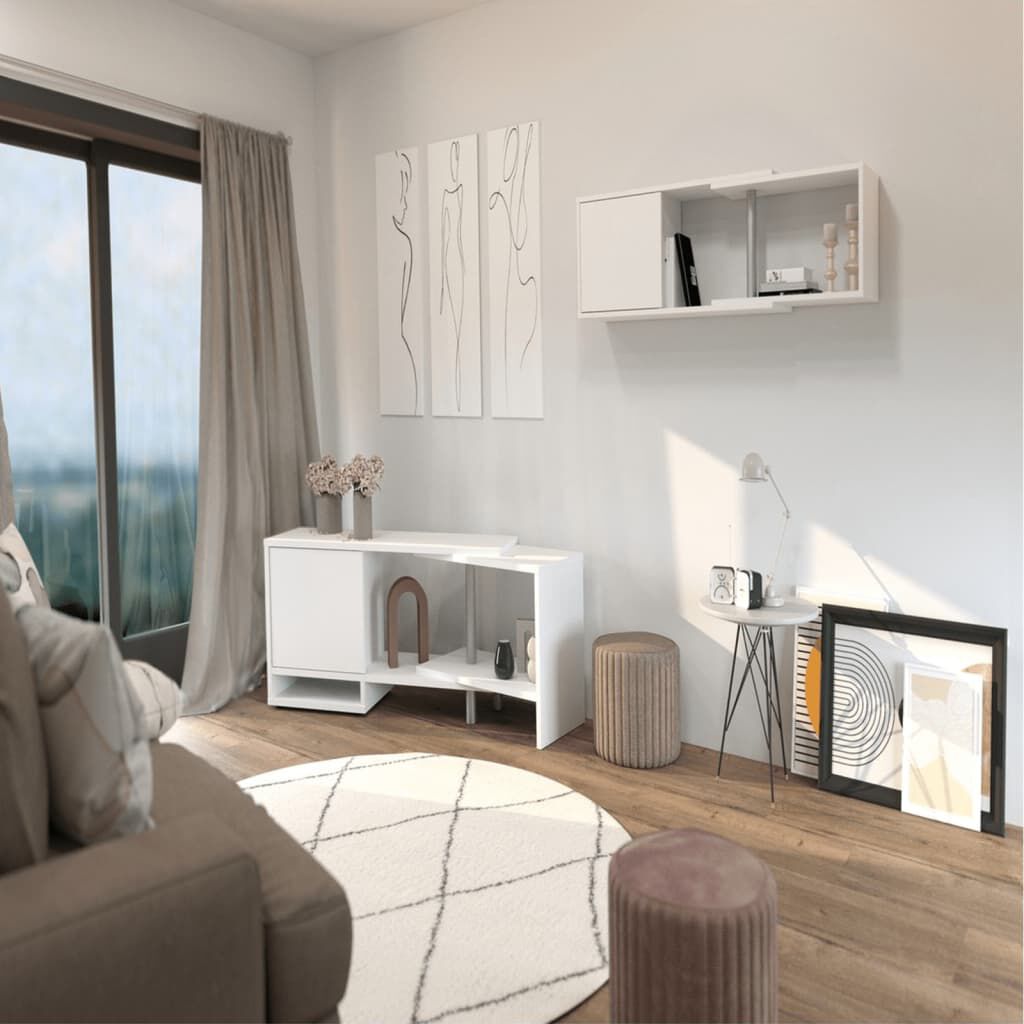 FMD Modulaire Hoekkast met Open Plank