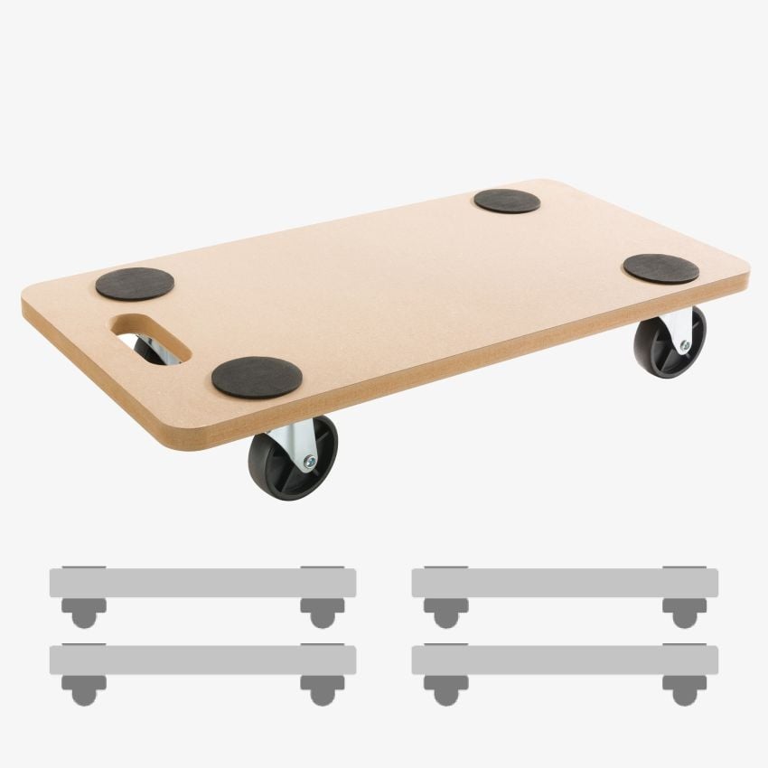 Rollbrett 200kg 4 Stück