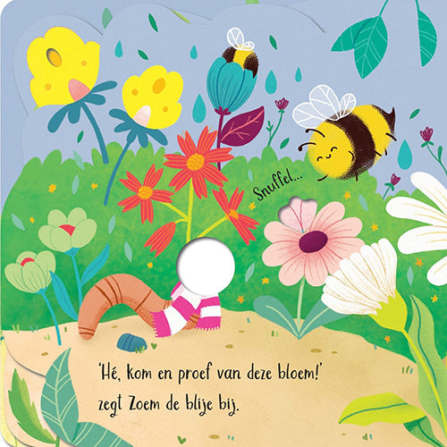 Uitgeverij usborne voelboekje wiebelende wormen