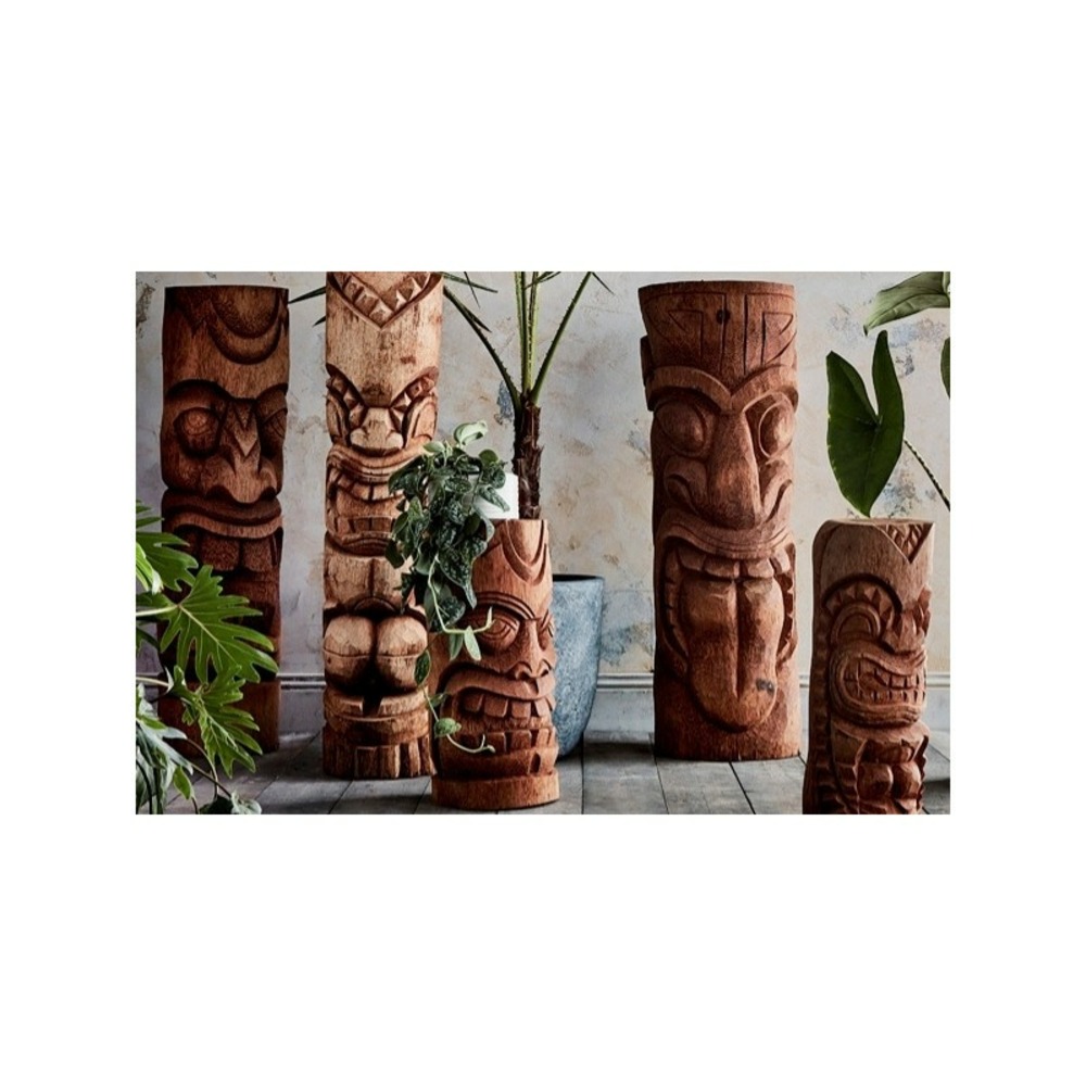 Statue tiki haka 50 cm - brun 50 cm