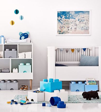 LEGO? Storage Opbevaringsskuffe - 4 Knopper - 25x25x18 - Aquabl?
