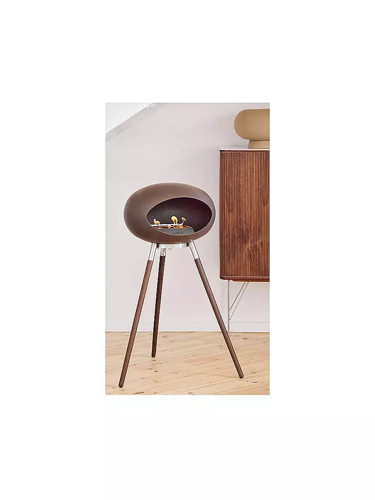 LE FEU Kamin 79cm GROUND HIGH Dunkelbraun  braun