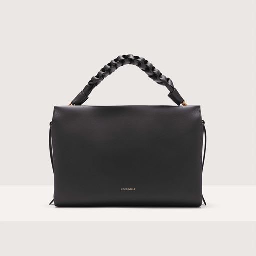 Coccinelle Boheme Medium Skuldertaske, Black/Cuir
