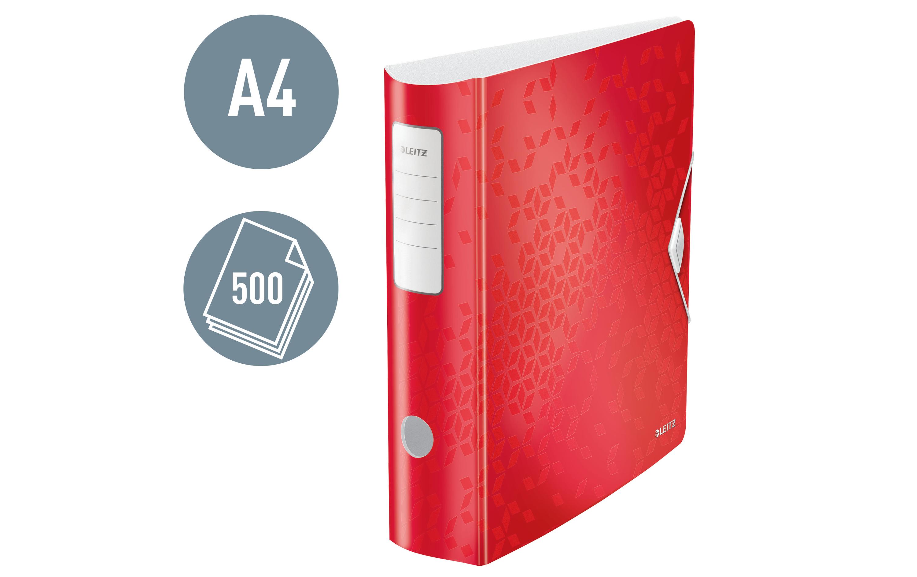 Ordner 180° Active WOW 8 cm, RotA4-Qualitäts-Ordner