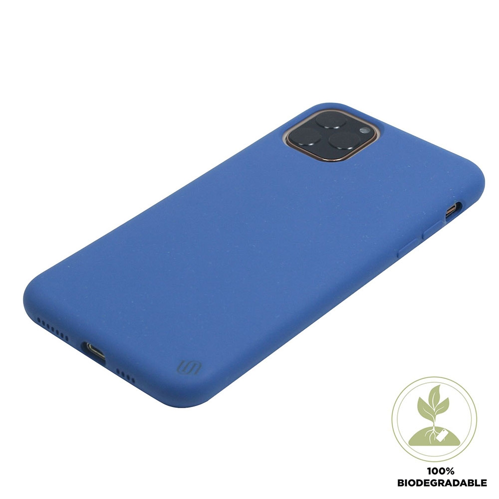 iPhone 11 Pro / iPhone Xs / X Bio Schutzhülle Back-Cover Eco Friendly Nachhaltig Kompostierbar (UUIPDFHS101) (Bulk) - Blau