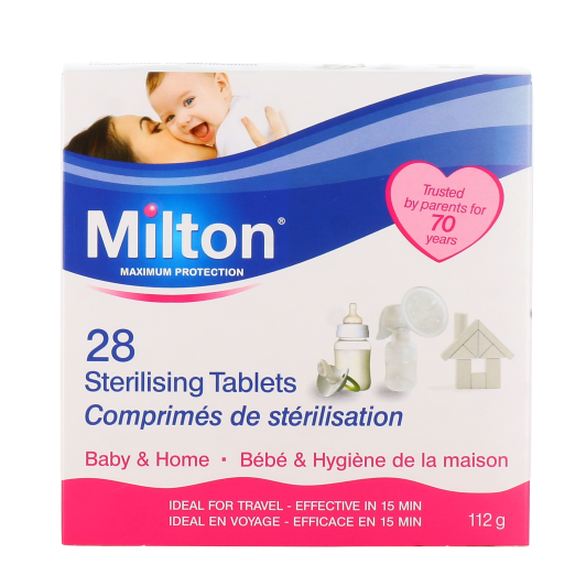Milton Comprimés stérilisation à froid - Désinfection accessoires bébé