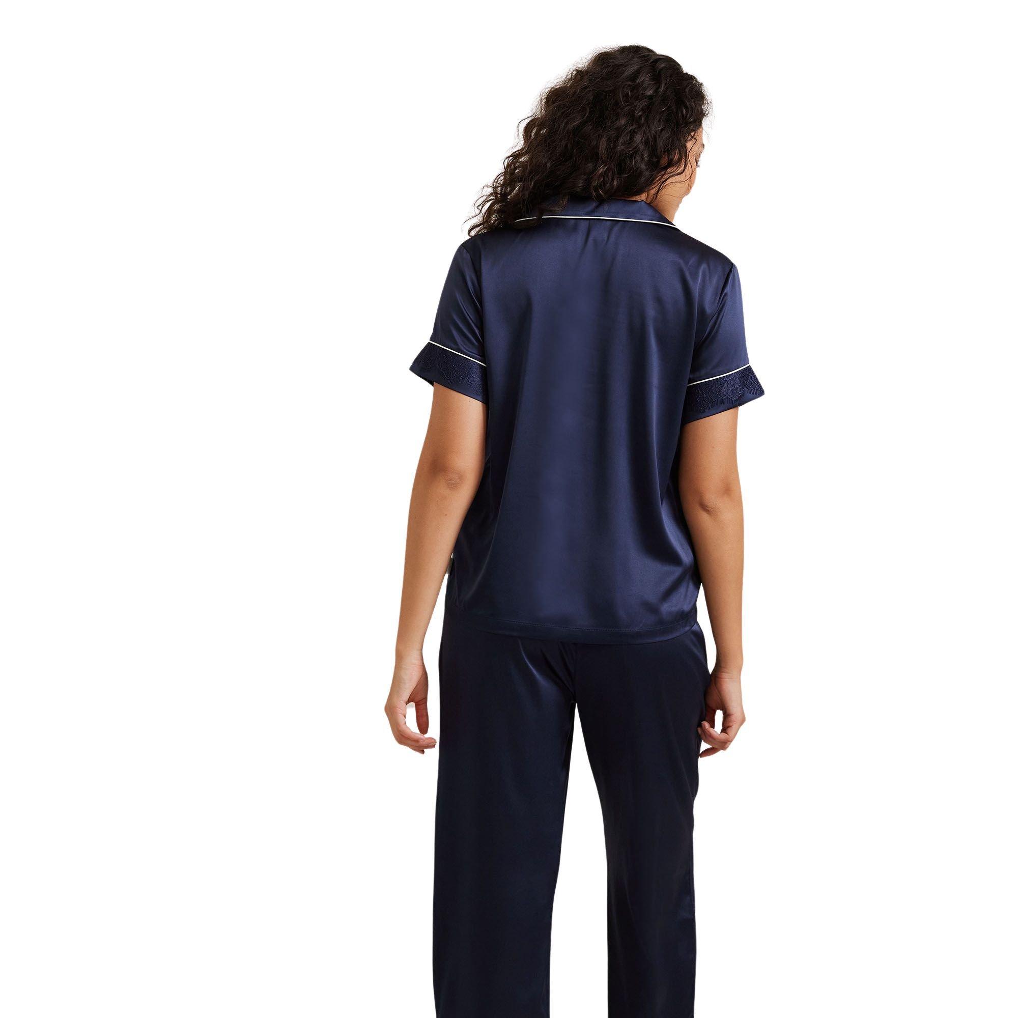 Chelsea Peers Satin Lace Long Sleeve
