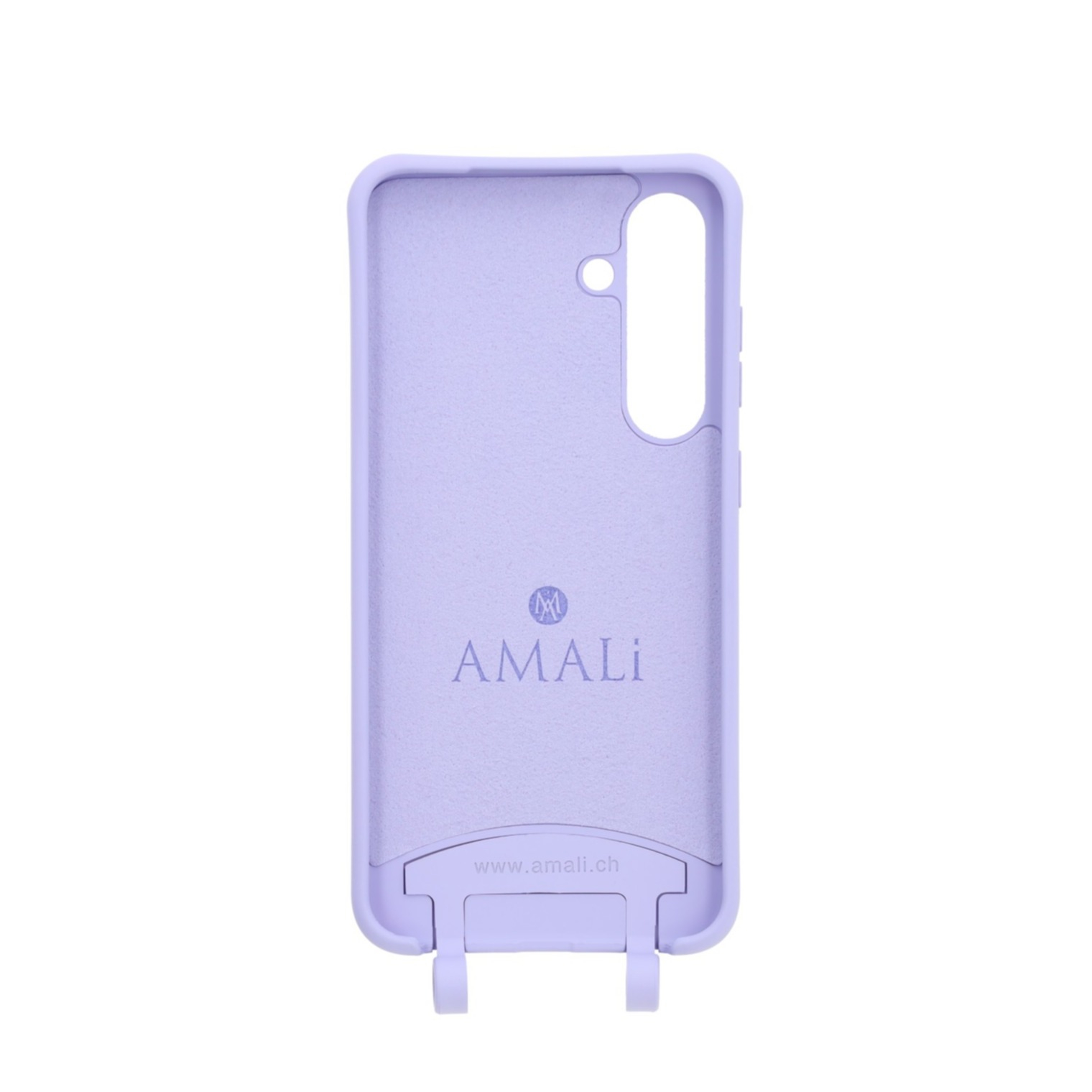 Samsung Galaxy S24  Plus Handy Hülle Elegantes Case mit abnehmbarem Necklace Adapter - Lilac / Gold