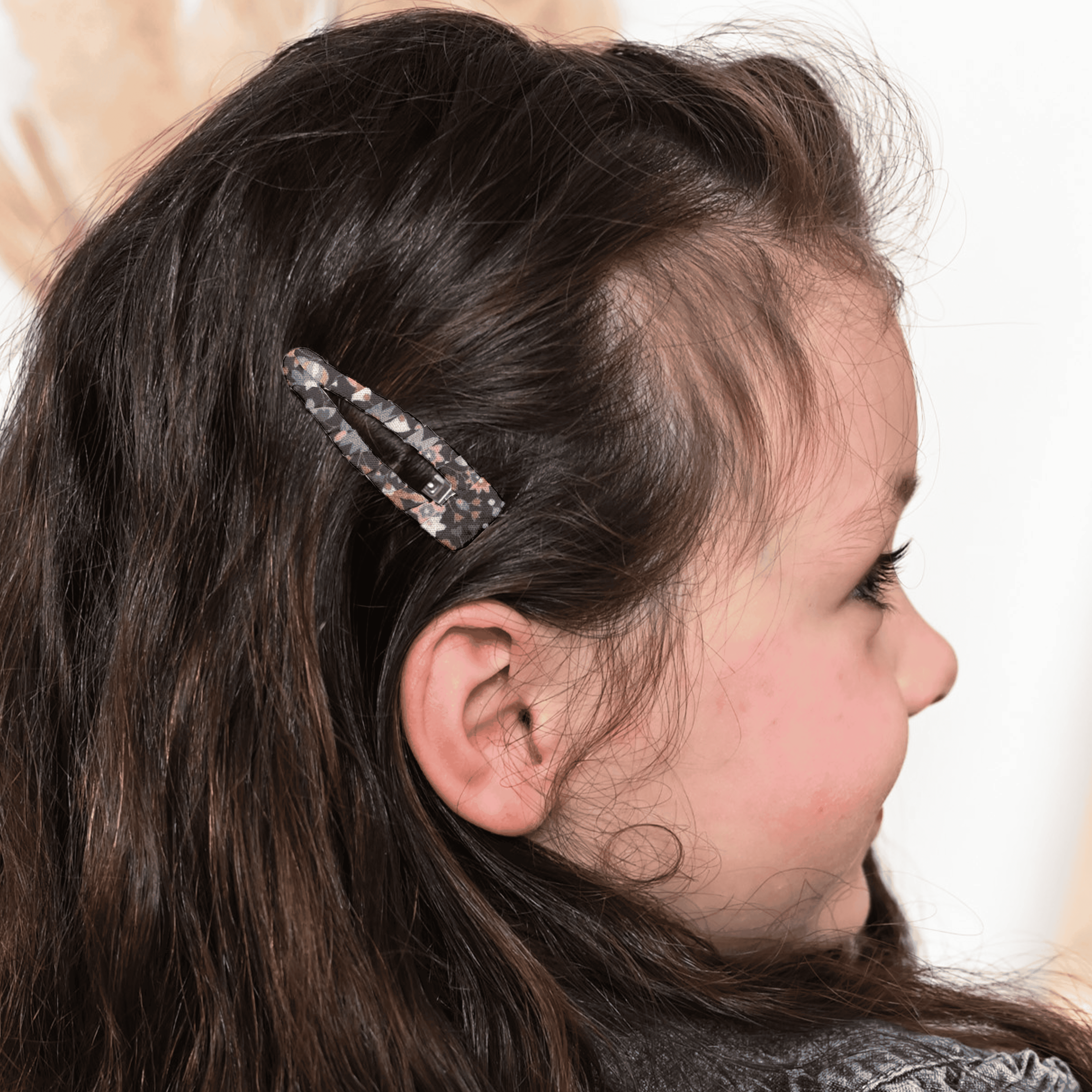 Barrette Clic-Clac Tissu Seventies