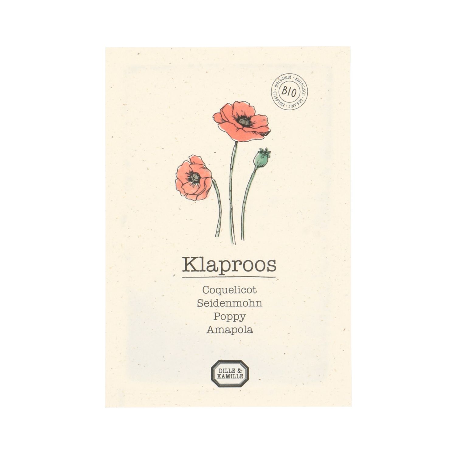 Bloemzaden, biologisch, klaproos, 0.5 gr, 0.5 g