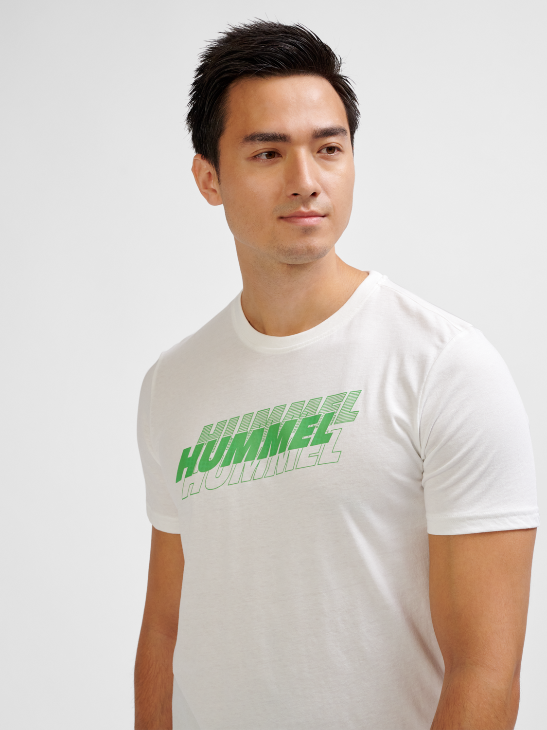 hmlGRAPHIC TRIPLE LOGO COTTON TEE