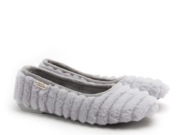 La maison de l espadrille chaussons femme 6053 4 gris