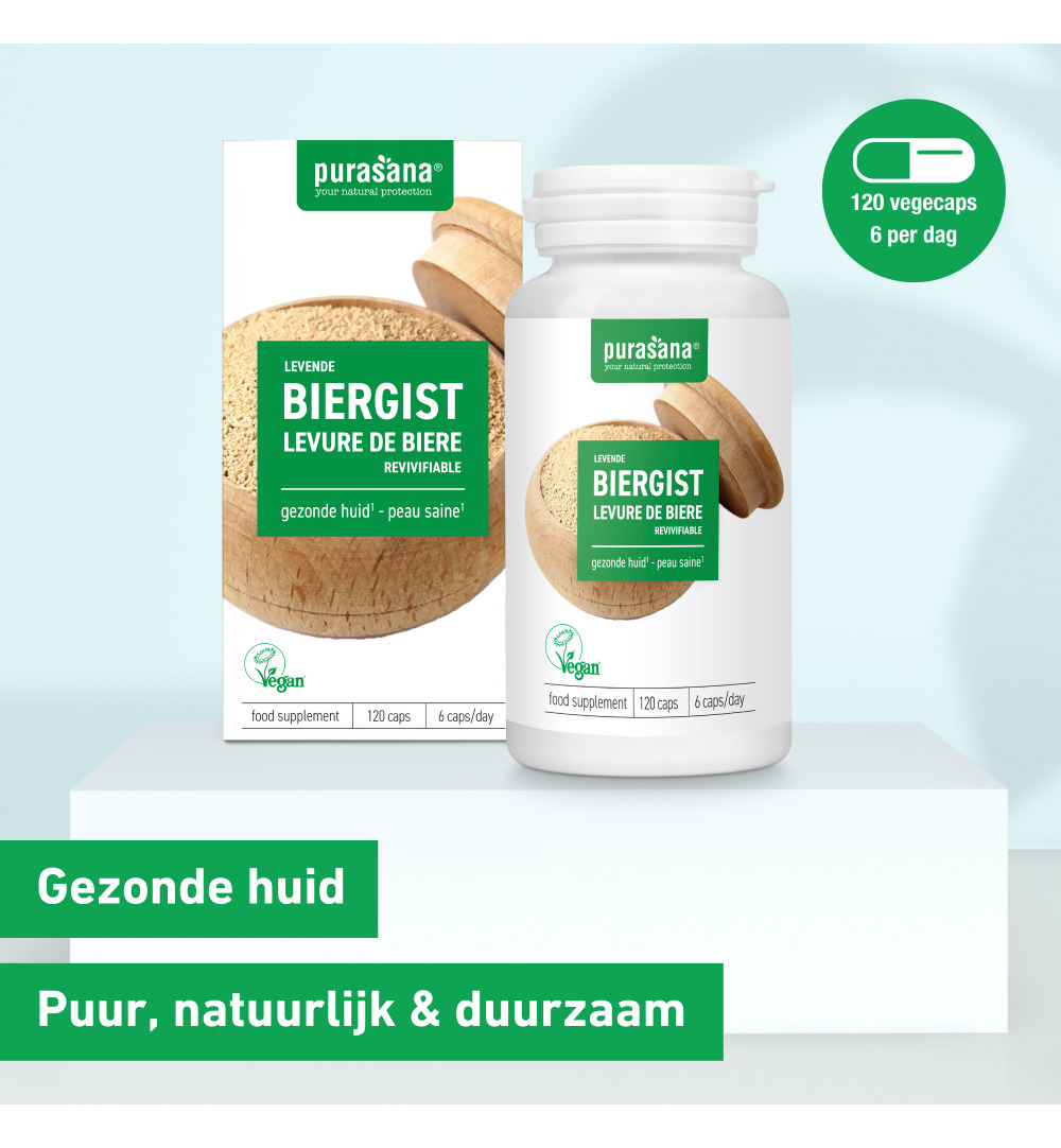 Purasana Levende Biergist/Levure De Biere Revivifiable (120 capsules)
