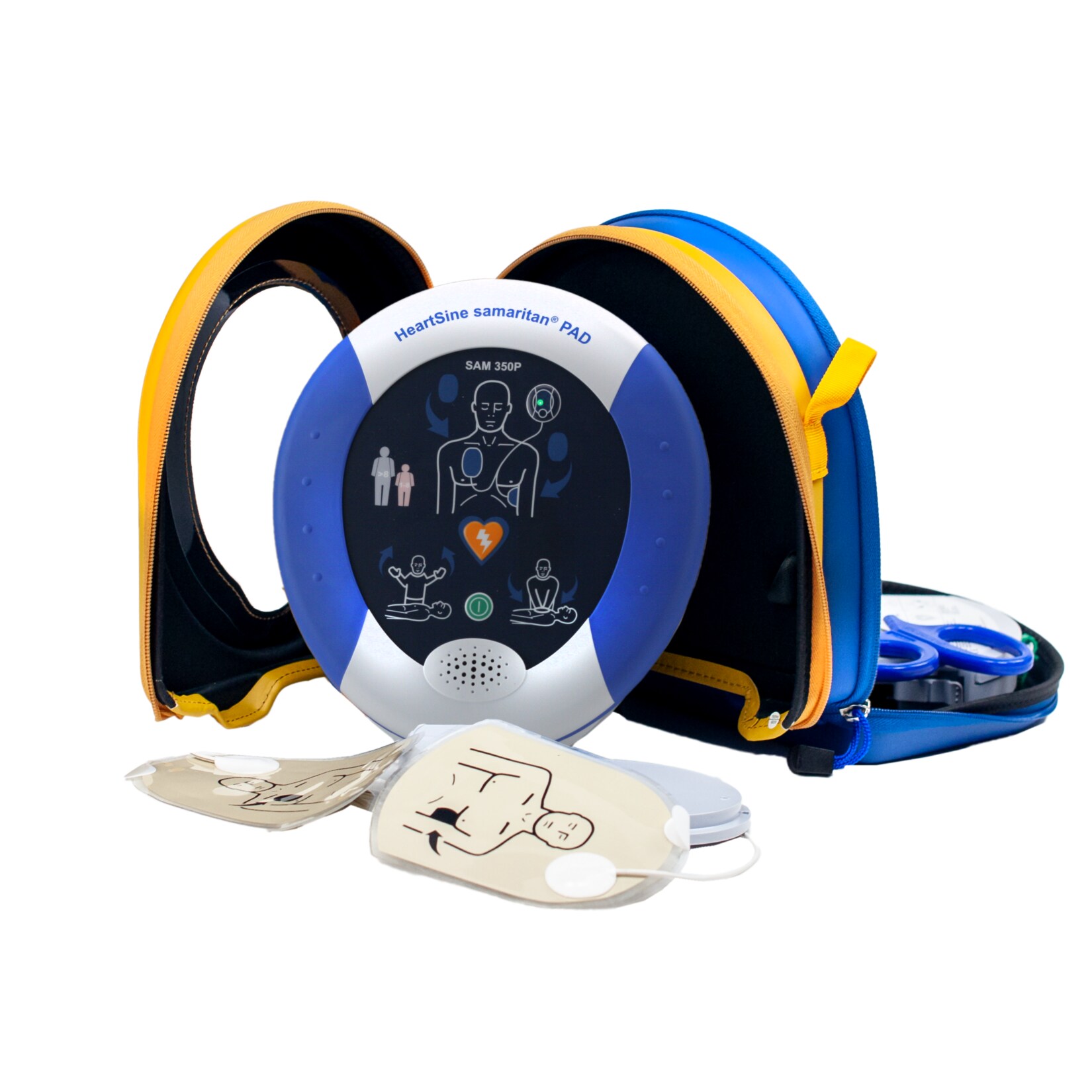 MedX5 HeartSine samaritan® PAD350P, AED-Set mit manueller Schockauslösung, IEC2019