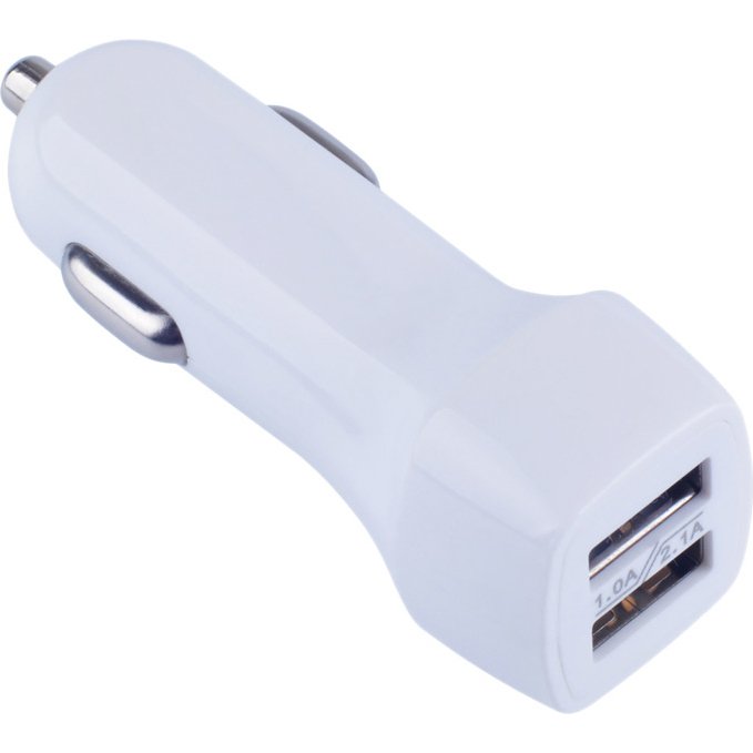 DLH Chargeur voiture 2 ports USB 2.4A 12W