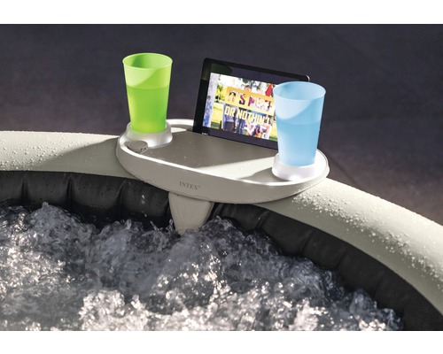 Intex opbergplank voor Intex Pure Spa opblaasbare hottub, wit, met bekerhouder