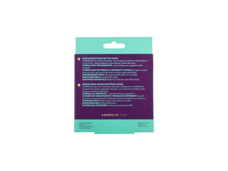 Amorelie Prostatavibrator «Melt» Violett Hochwertiges Sextoy zur intensiven Prostatastimulation