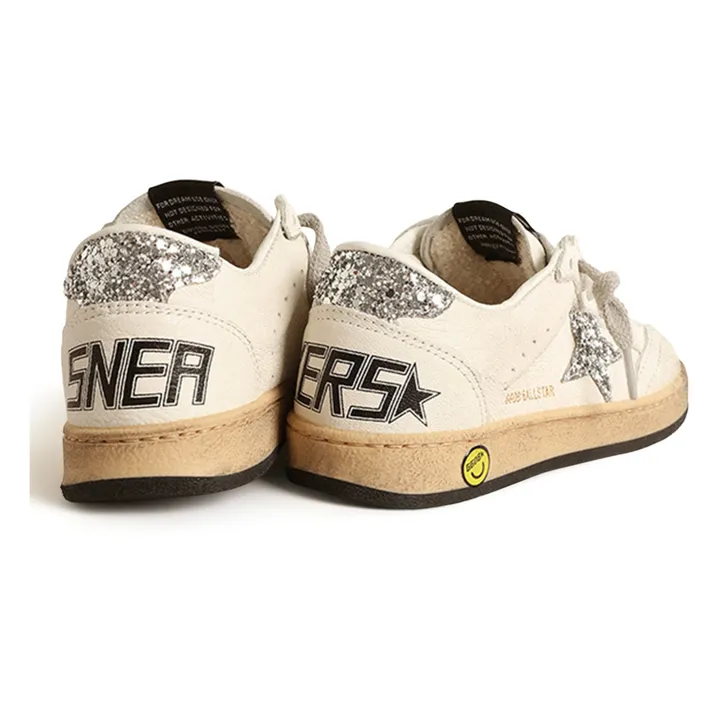 Golden Goose Baskets Lacets Ballstar Paillettes | Argenté
