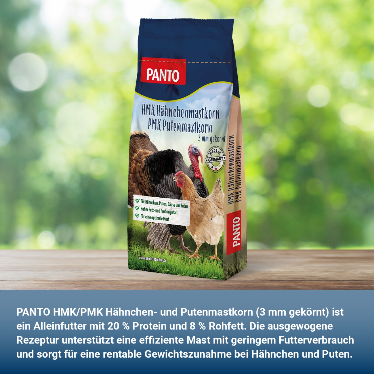 Panto HMK/ PMK Hähnchen- und Putenmastkorn 25kg