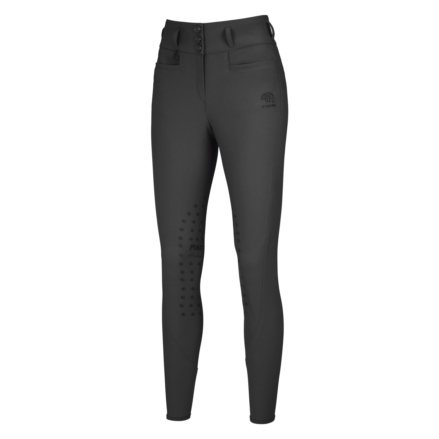 PIKEUR Grip-Kniebesatz-Reithose Highwaist - anthracite