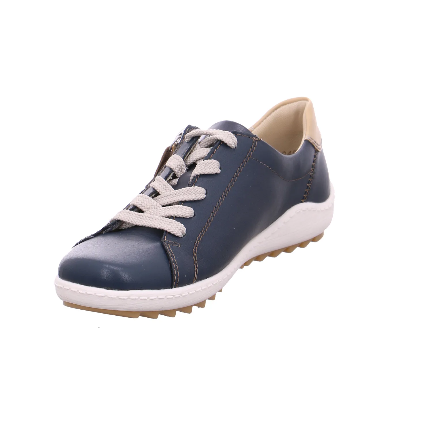 REMONTE Schnürschuh Blau Leder