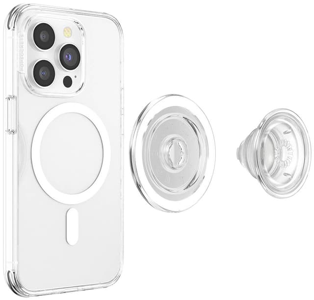Popsockets PopGrip til MagSafe telefonholder (gennemsigtig)