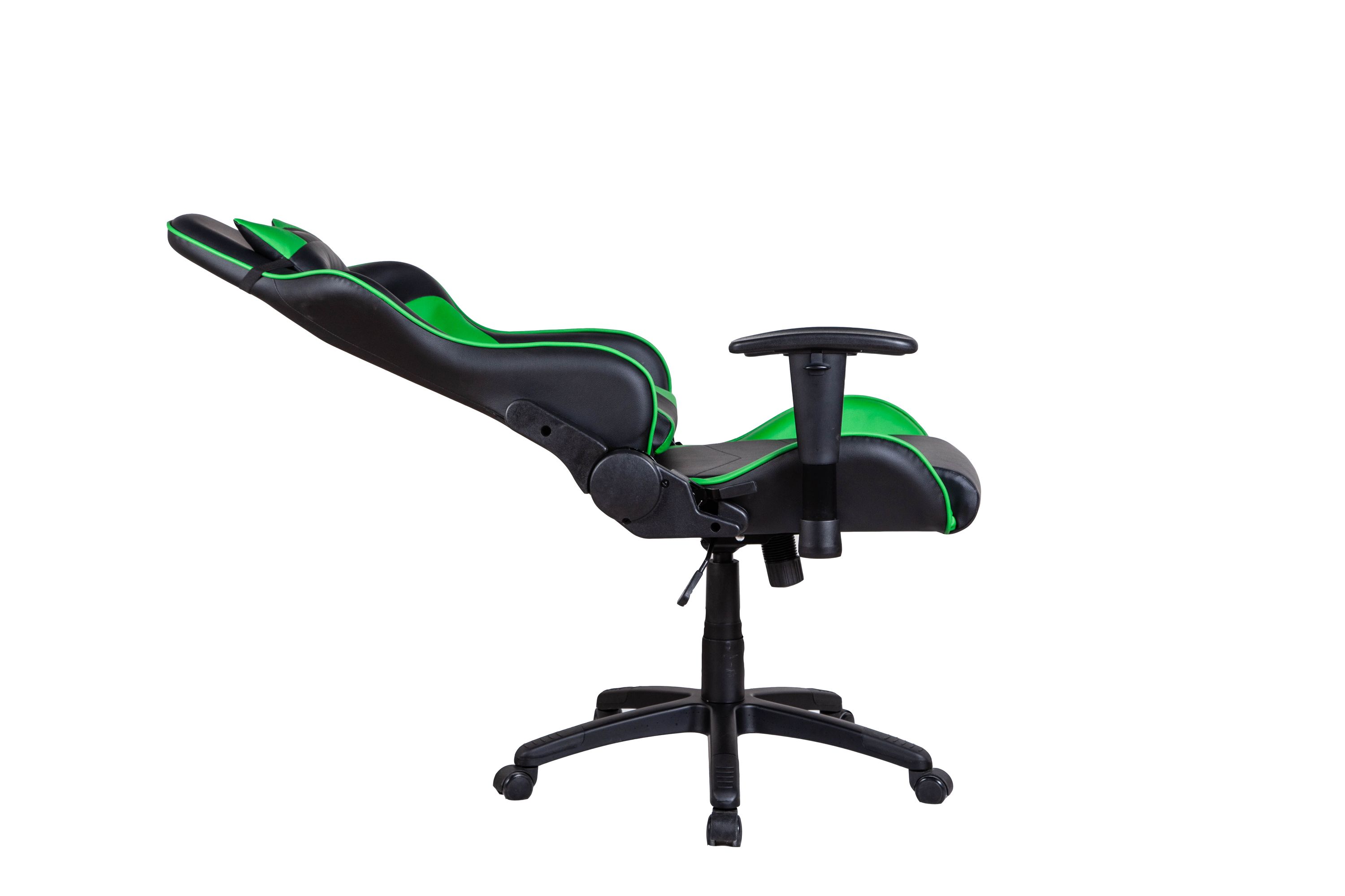 Gamingstuhl Bürostuhl Leder LIMITLESS schwarz/grün