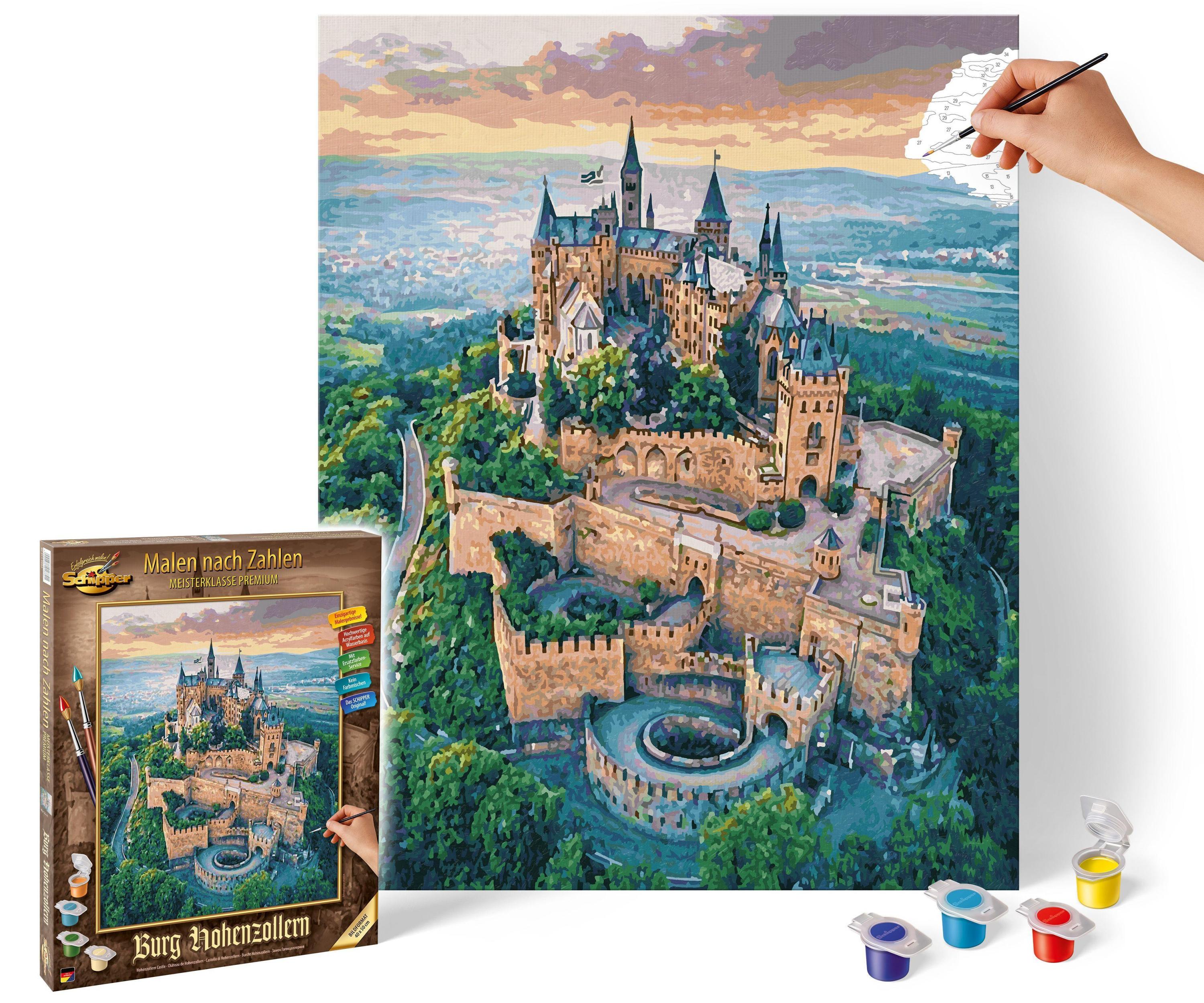 Meisterklasse Premium, Malen nach Zahlen (Mal-Sets) - Malen nach Zahlen - Burg Hohenzollern
