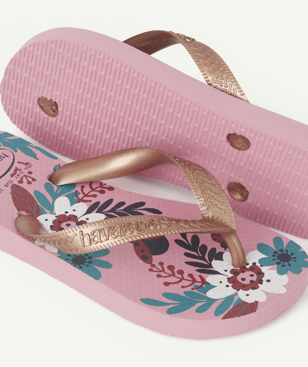 HAVAIANASTONGS FILLE ROSES AVEC FLEURS