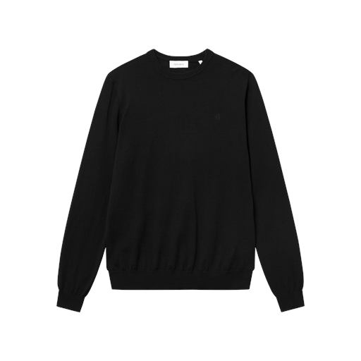 Les Deux Greyson Merino Striktrøje, Black, M