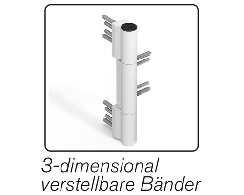 Zij-ingangsdeur, kunststof ProM01, 980 x 2000 mm, wit/wit, DIN rechts, RC2