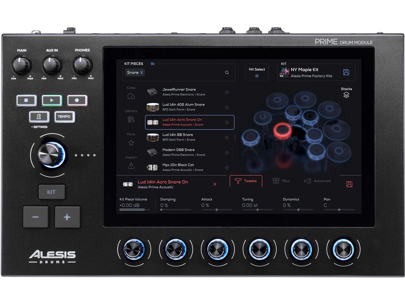 Alesis E-Drum Strata Prime 10-teiliges E-Drum-Set mit Touch-Screen Drum-Modul