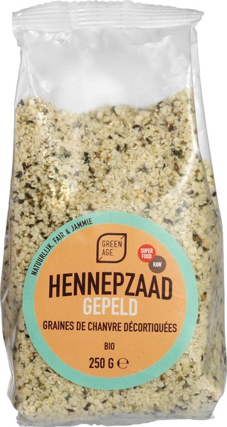 Greenage Hennepzaad Gepeld (250 gr)