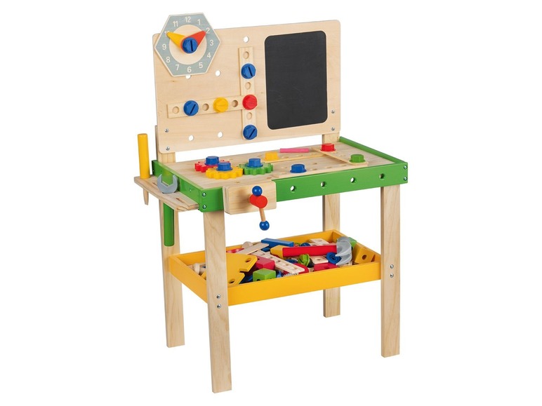 Houten werkbank of schoonmaakwagen