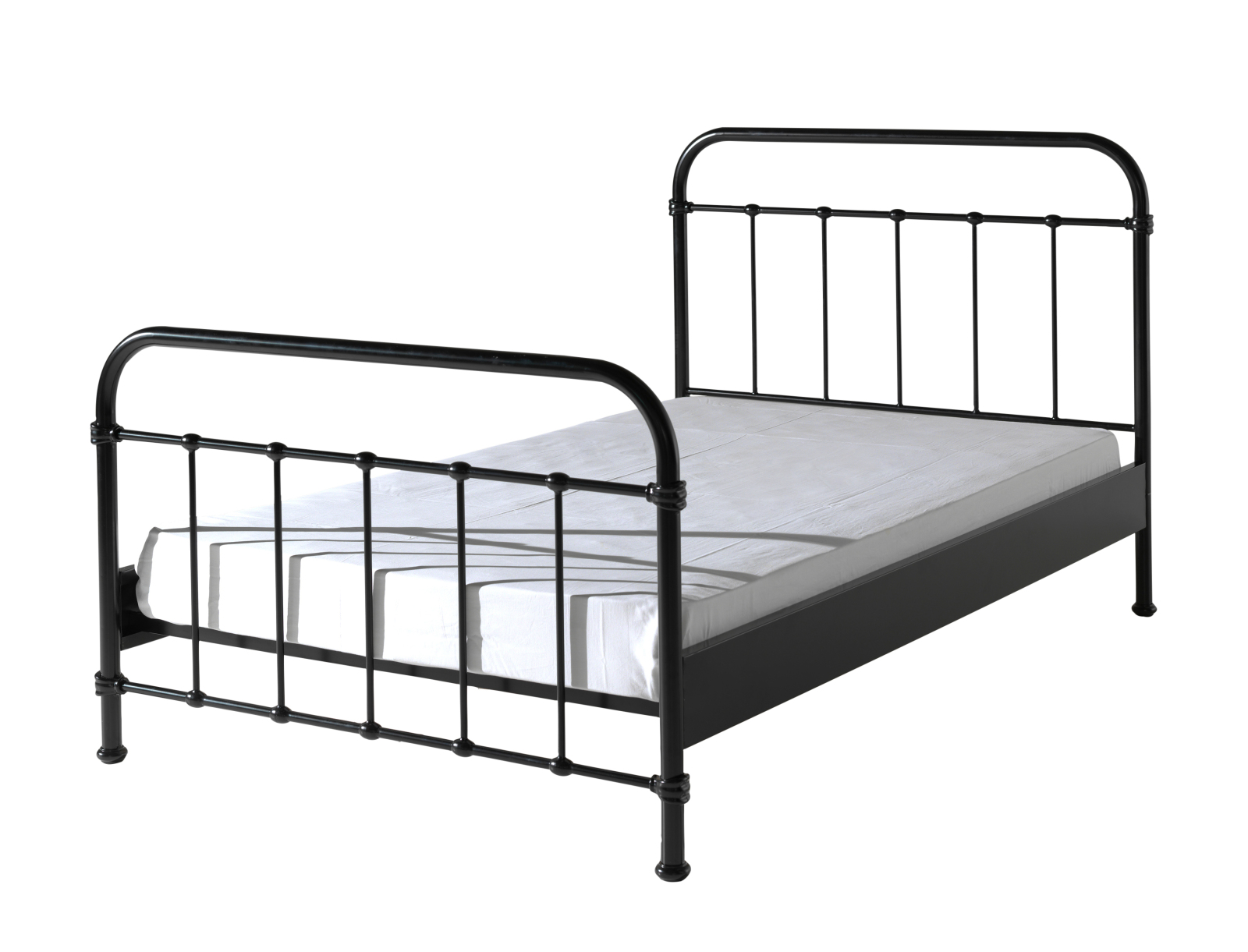Metallbett NEW YORK - schwarz - Metall - 120x200 cm