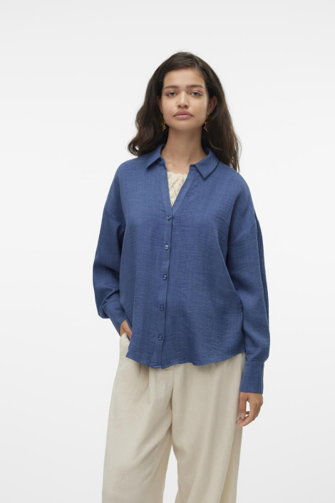 Vero Moda blauwe dames blouse