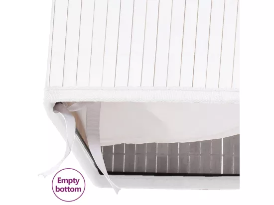 Panier à linge Bambou Blanc