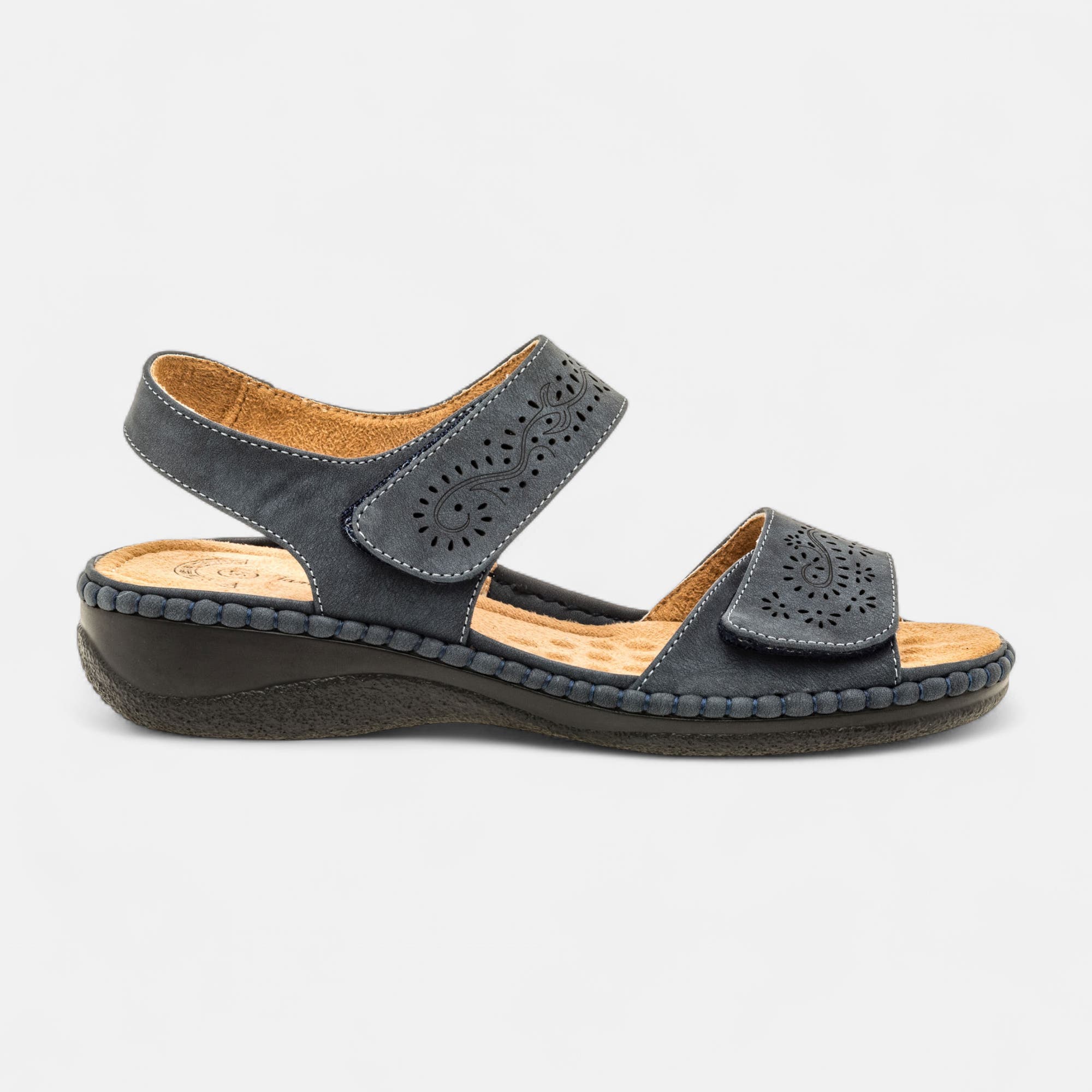 Nu-pieds confort Femme bleu marine