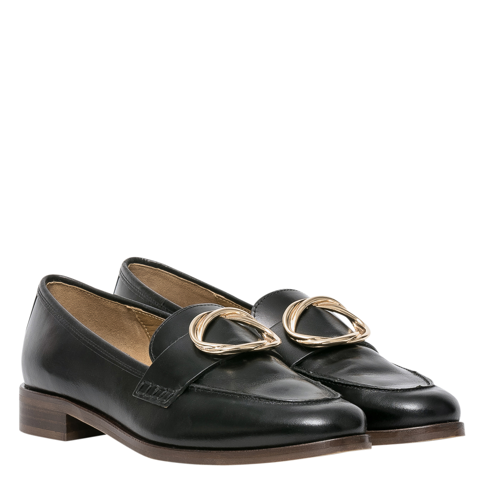 AGLAE - Mocassins en cuir lisse | Noir
