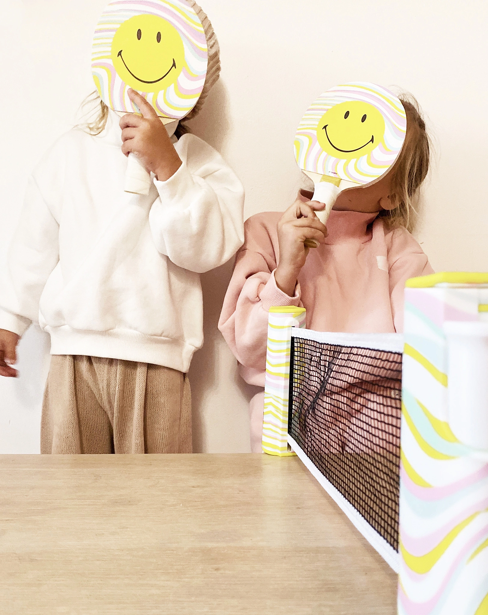 Tischtennis-Set PLAY ON TABLE - SMILEY 5-teilig