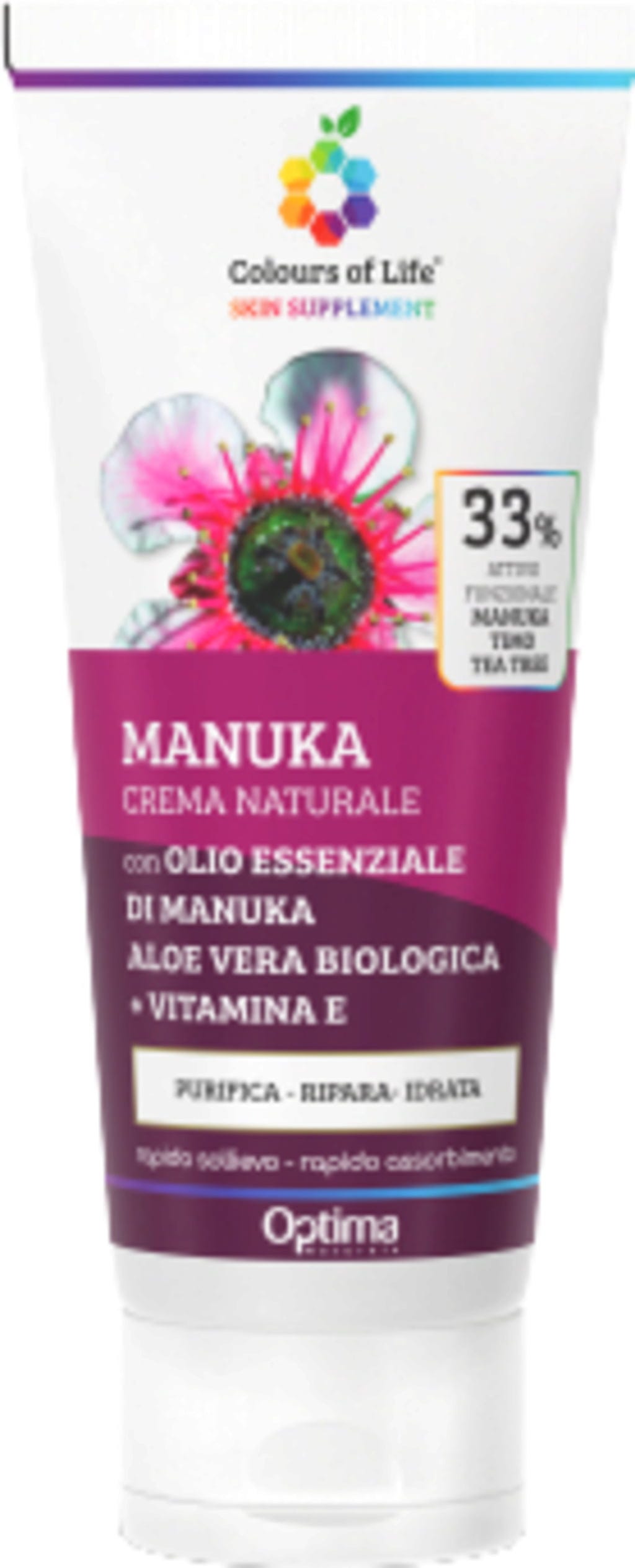 Optima Naturals  Colours of Life Manuka Creme 33%, 100 ml