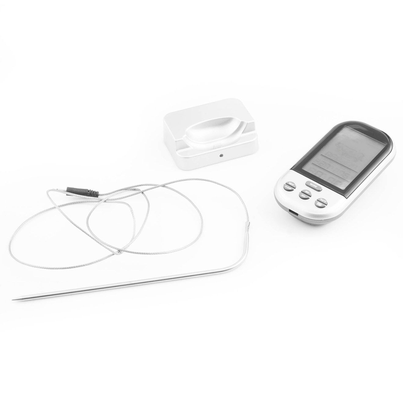 Kitchencook Thermosonde de cuisson sans fil blanc