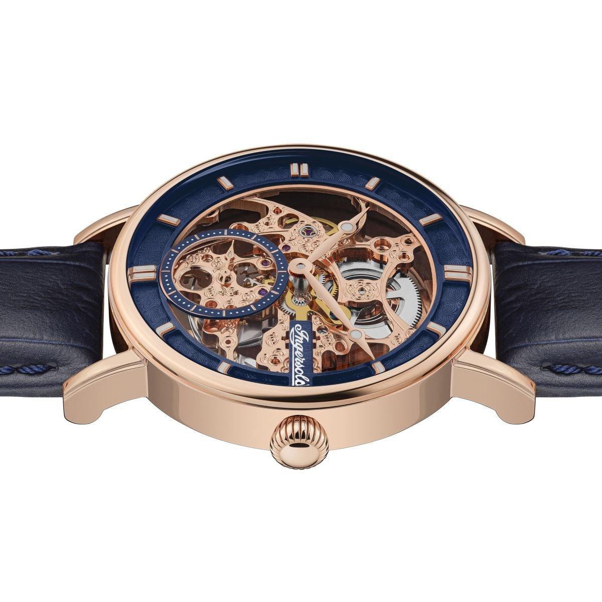 Ingersoll 1892 Mens Ingersoll Herald Automatic Blue Gold Watch