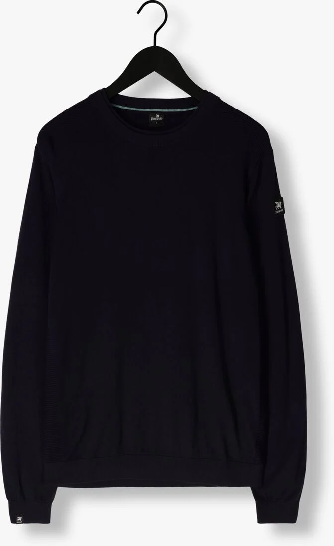 VANGUARD donkerblauwe vanguard trui crewneck cotton modal