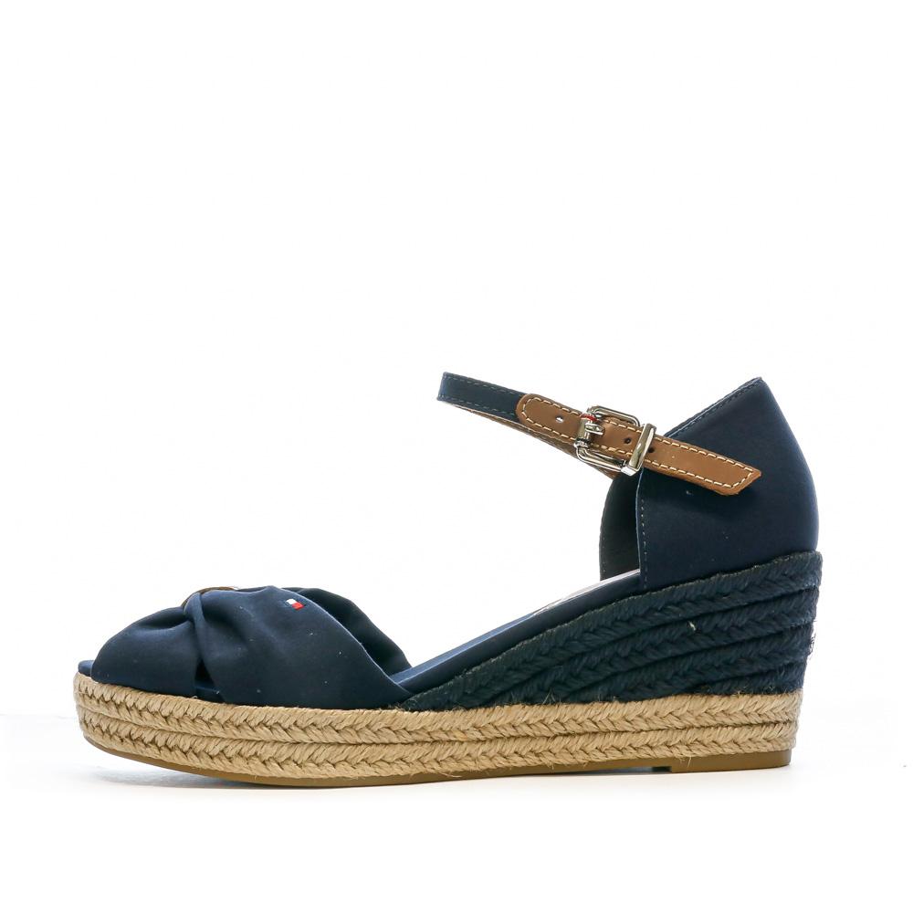 Tommy Hilfiger Sandale Marine Femme Tommy Hilfiger Wedge