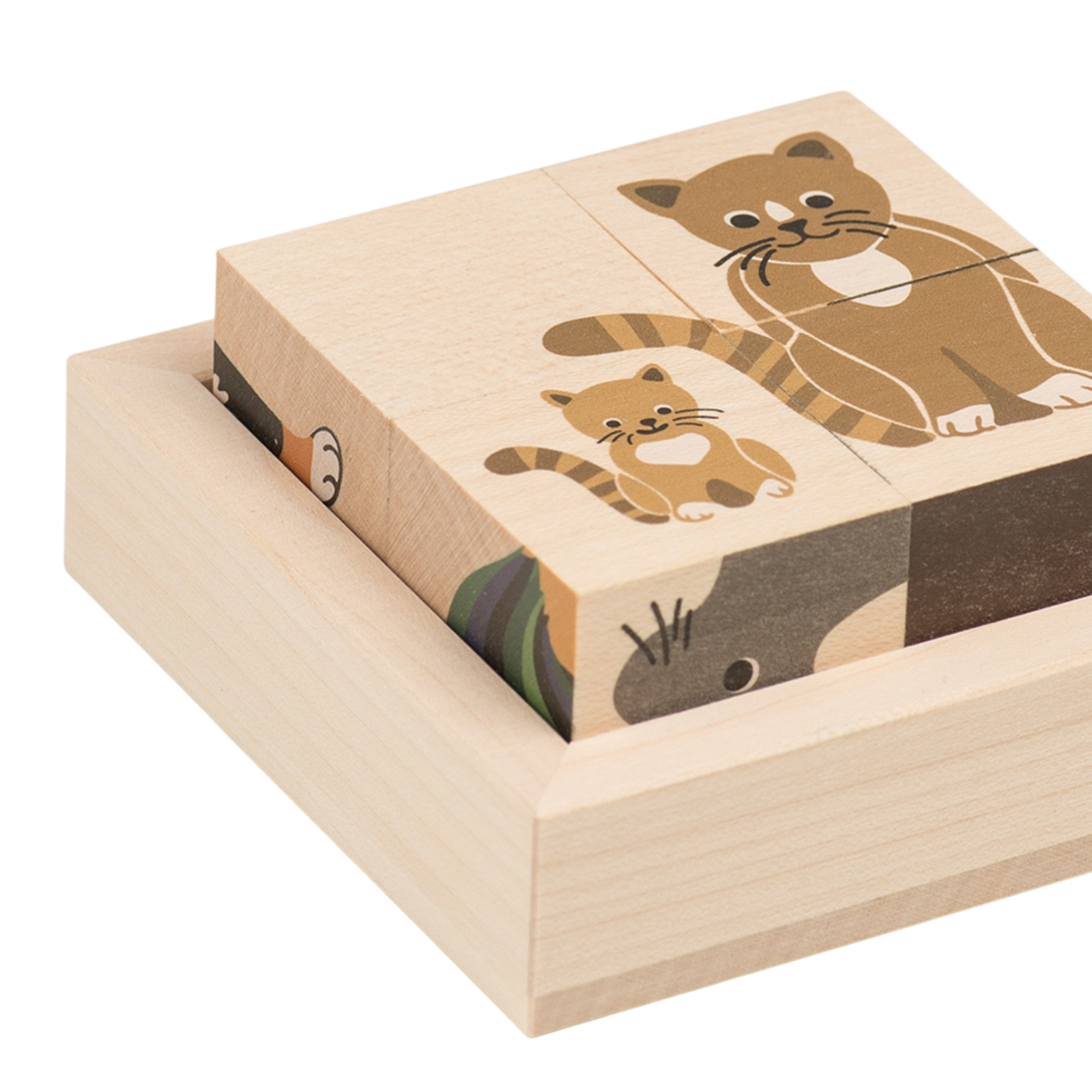 Würfelpuzzle Haustiere