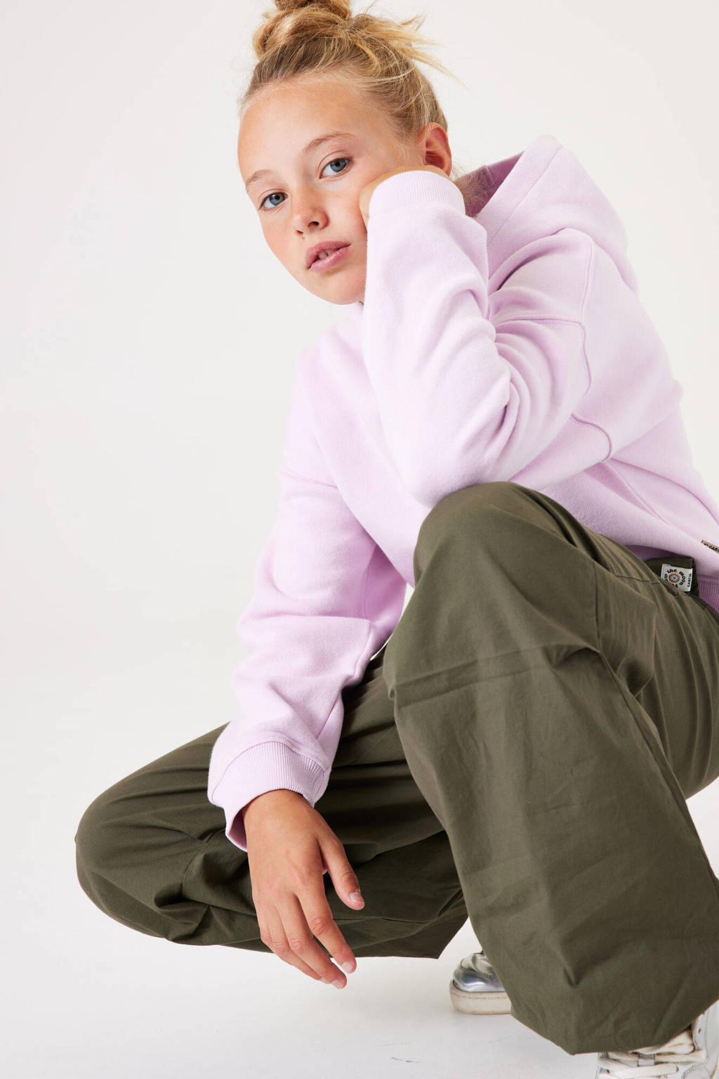 Garcia loose fit broek kaki