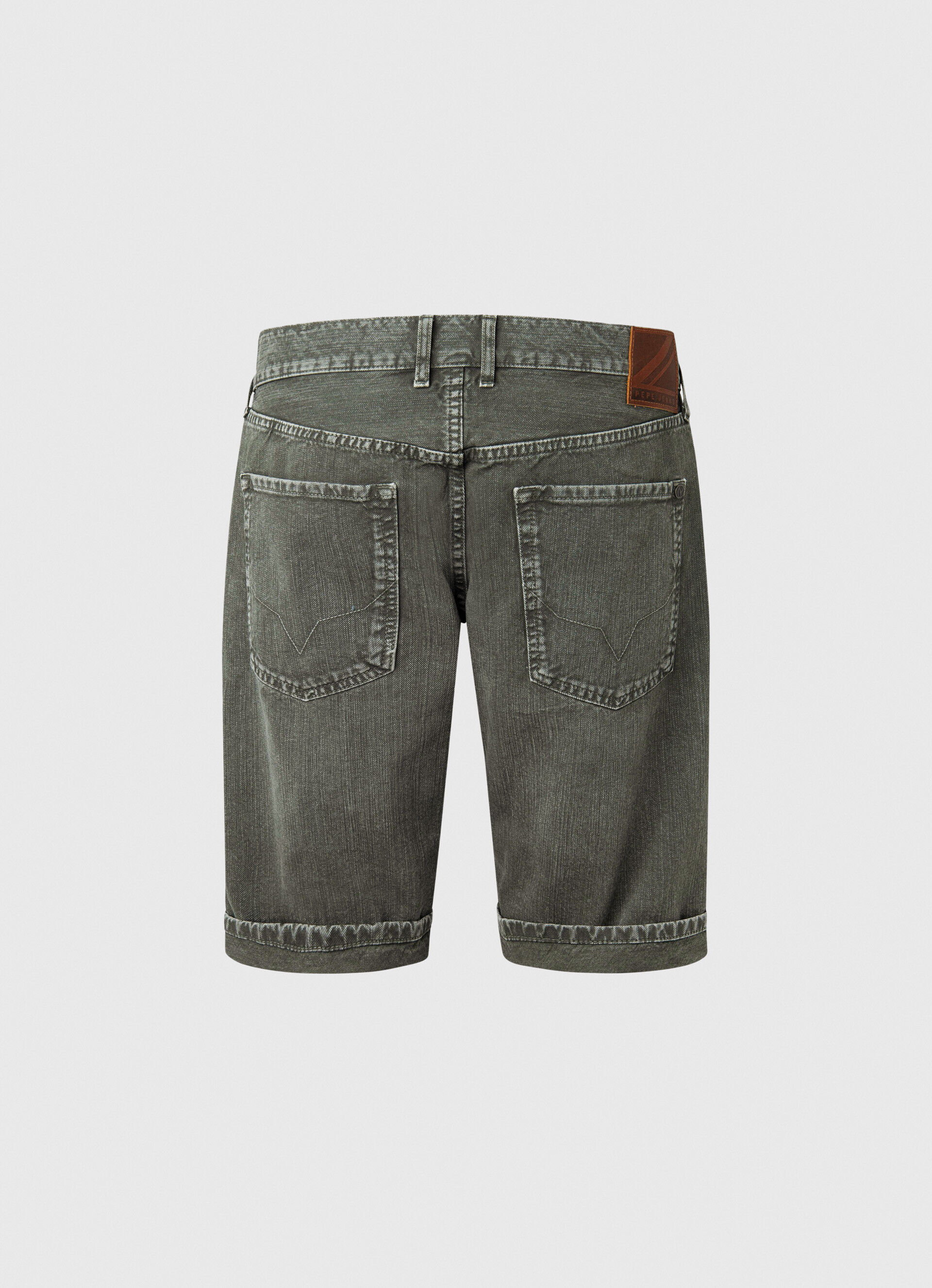 CALLEN FIT RELAXED DENIM BERMUDA - verde-esmeralda