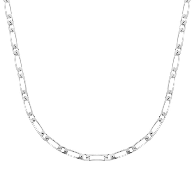 Chaine Homme - Argent 925 - Cheval alternée 1+1 - Largeur : 5 mm - Longueur : 50 cm